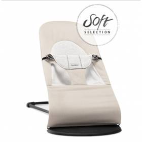 Кресло - шезлонг BabyBjorn Balance Soft Cotton/Jersey Бежевый/Серый 0050.83