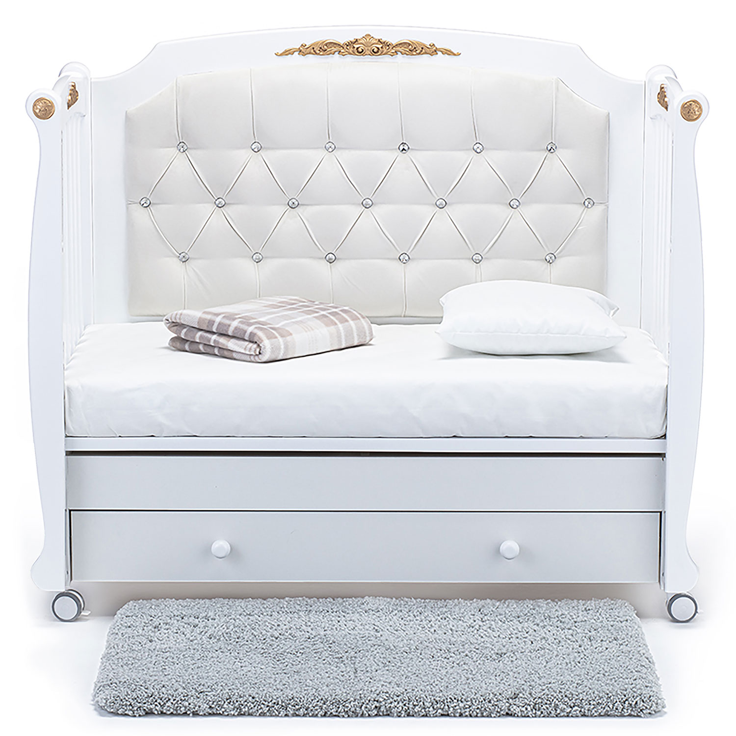 Детская кровать Nuovita Furore Swing продольный Bianco / Белый