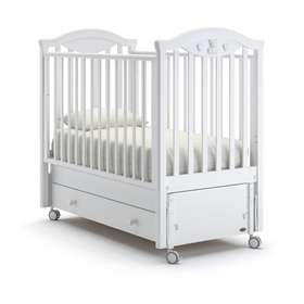 Детская кровать Nuovita Lusso swing продольный Bianco / Белый