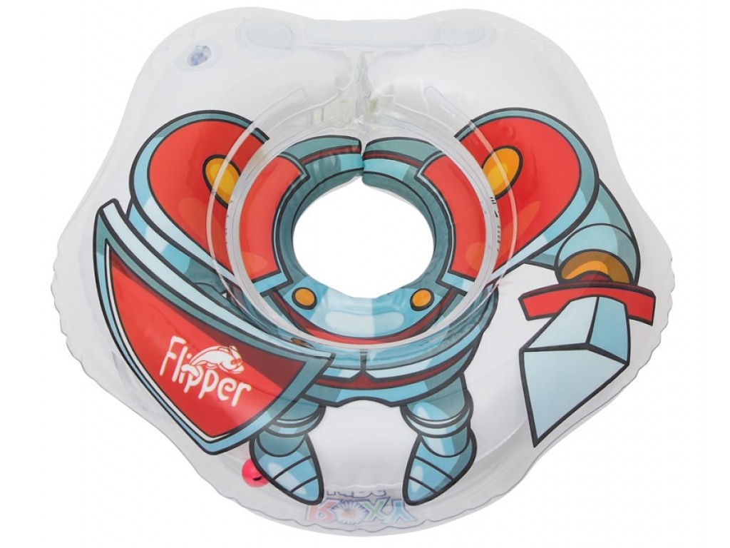 Надувной круг на шею для купания малышей ROXY-KIDS Flipper Рыцарь арт.FL006