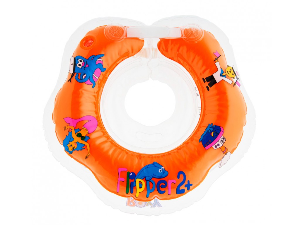 Надувной круг на шею для купания малышей ROXY-KIDS Flipper 2+ арт. FL002