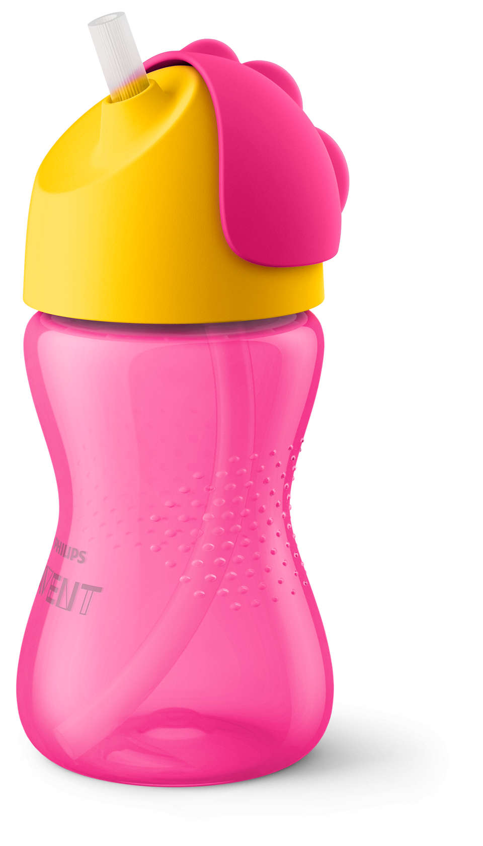 Чашка с трубочкой Philips Avent 300 мл., от 12 мес., розово-желтый, арт. SCF798/02