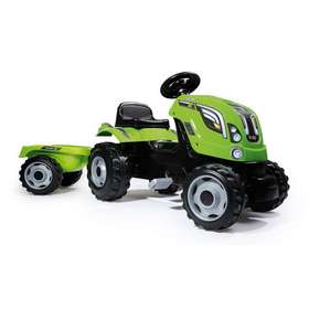 Педальный трактор Smoby Farmer XL с прицепом, зеленый арт.710111