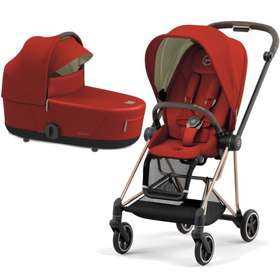 Коляска 2 в 1 Cybex Mios III Autumn Gold на шасси Rosegold