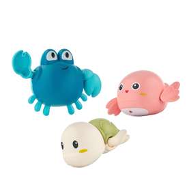 Roxy-Kids Игрушки для ванной заводные 3 шт (черепаха, краб, птичка) RWIN-001
