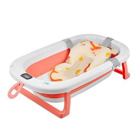 Roxy-Kids Ванночка складная с матрасиком, цвет розовый RFB-11-P