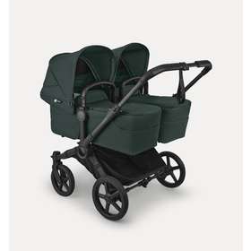 Bugaboo Donkey 6 Twin комплект коляски Black/Fern Green