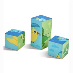 Игровой набор "Умняша" детские деревянные кубики E6615_HP