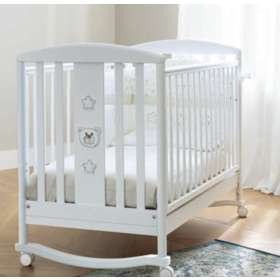 Кроватка Little Royal Baby (белый/серо-песочный), PALI