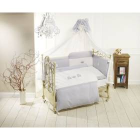 Комплект для кроватки Feretti Orsetti Long (6 предметов) grey/white