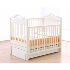 Детская кроватка Анжелика с универсальным маятником,  цвет Белый