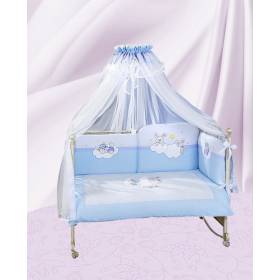 Комплект для кроватки Feretti Rabbit Long (6 предметов) Голубой