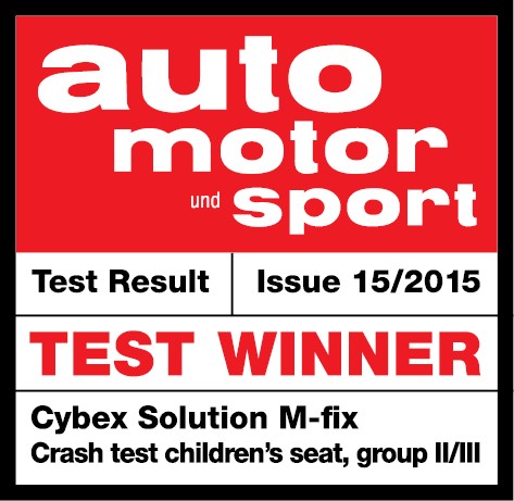 CYBEX выигрывает тест AUTO MOTOR AND SPORT (AMS)